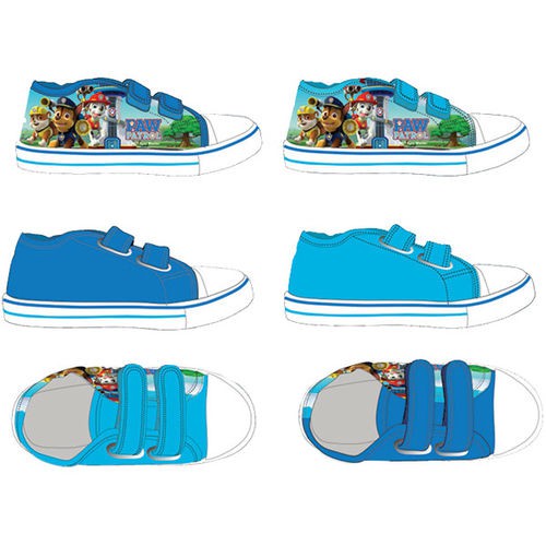 Paw patrol sneakers med velcro i både lyseblå og mørkeblå