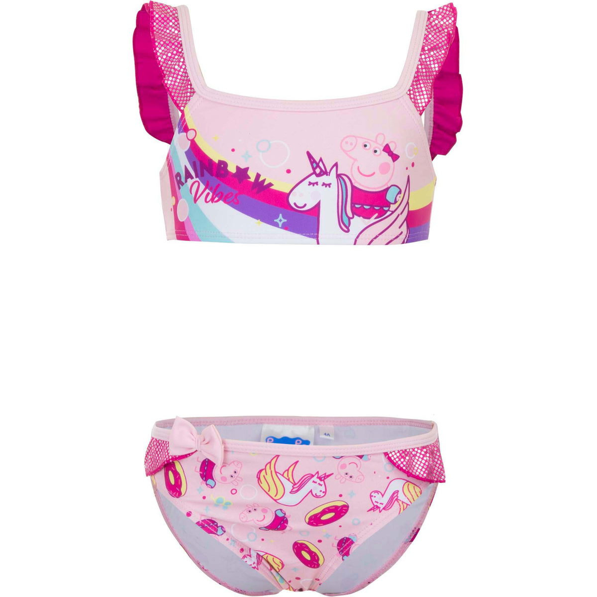 Gurli gris Bikini med regnbue og unicorn motiv