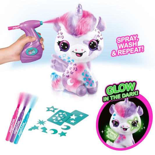 Airbrush Plush Enhjørning Lyser i Mørke