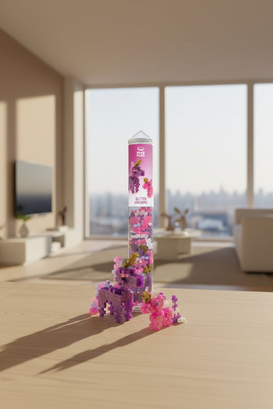 Plus-Plus Glitter Unicorns 100 stk brikker fra Plusplus