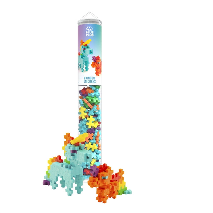 Plus-Plus Rainbow unicorn 100 stk plus plus fra Plusplus