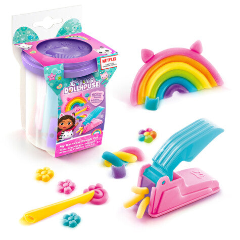 GABBY'S DOLLHOUSE My Rainbow Dough Pot fra Gabby Dollhouse