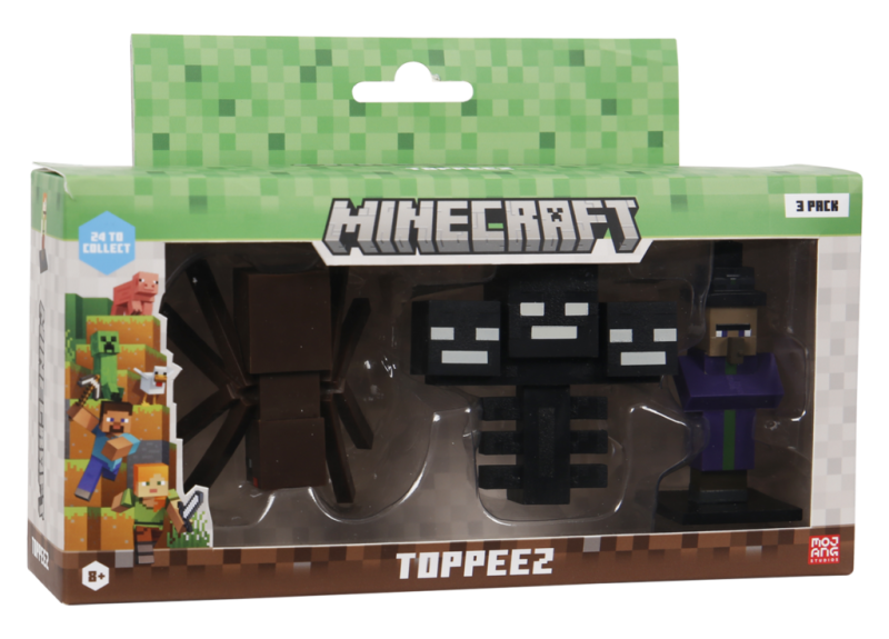 Minecraft 3D Figur 3-pak æske