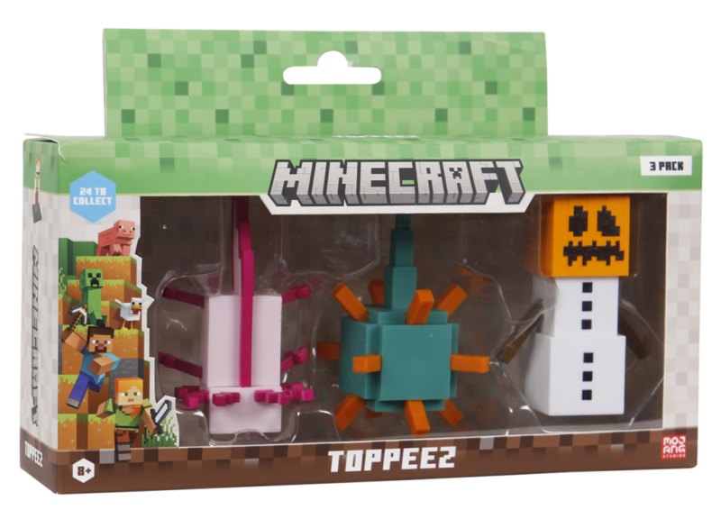Minecraft 3D Figur 3-pak æske