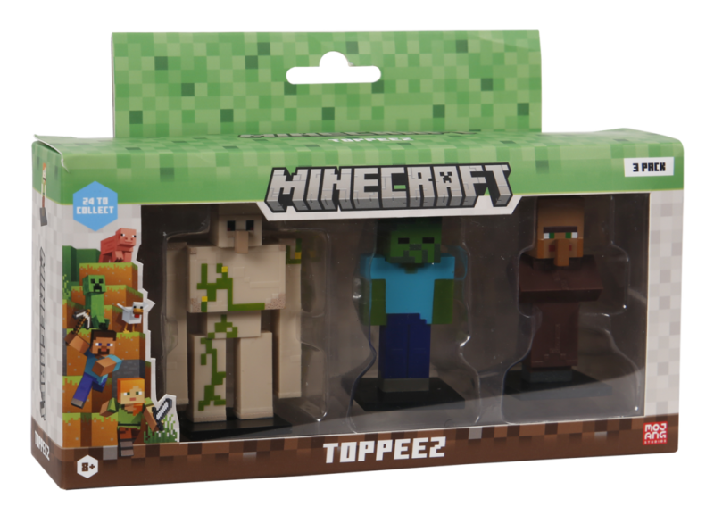 Minecraft 3D Figur 3-pak æske