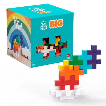 Plus-Plus BIG Rainbow / 100 stk fra Plusplus