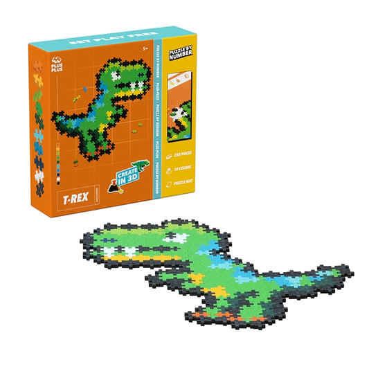Plus-plus Puzzle By Number T-Rex / 250 pcs fra Plusplus