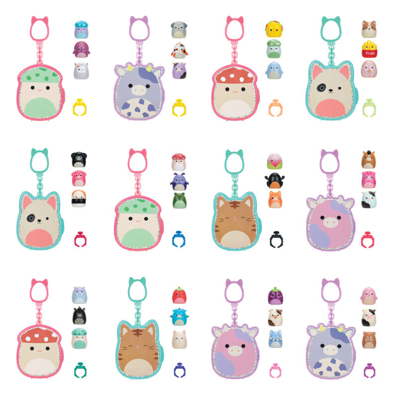 Squish-a-longs 2,5 cm Nøglering 3-pak fra Squishmallow