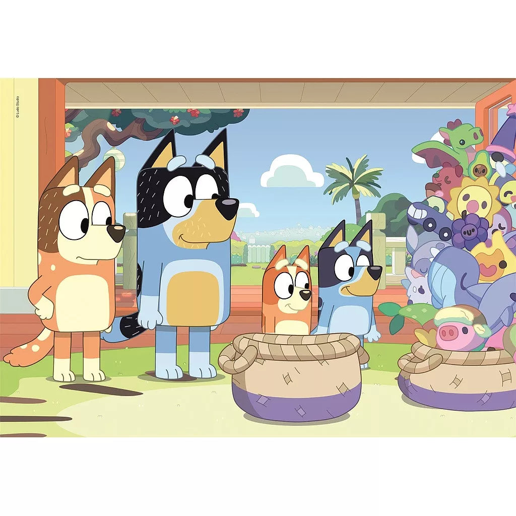 Bluey 2 x 20 Brikkers Puslespil