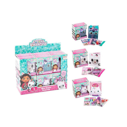 Gabbys Dollhouse Mini Diarys sæt. 3 forskellige fra Gabby Dollhouse