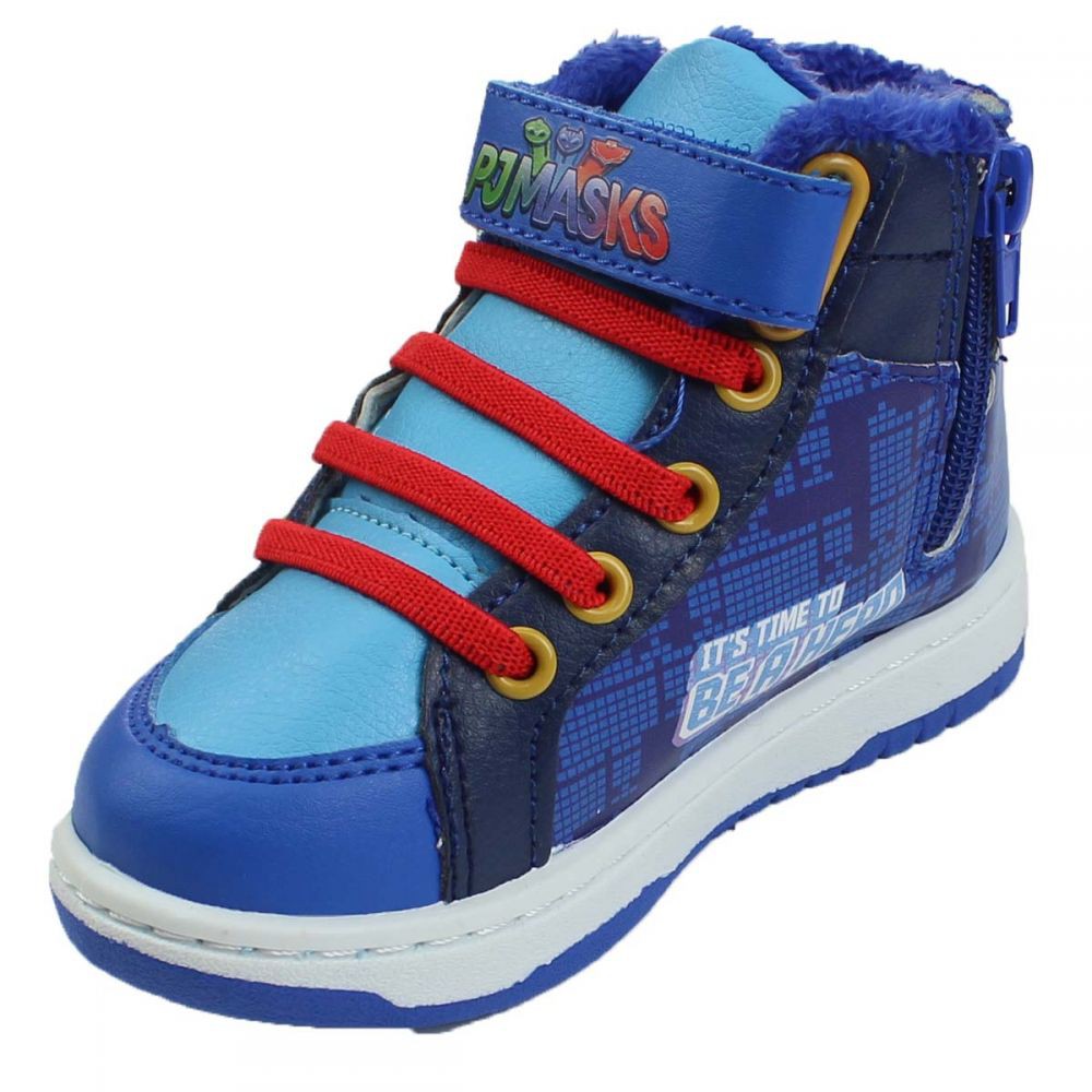 Pj Masks Basket-støvler med fleecefoer i hælen fra PJ Masks.