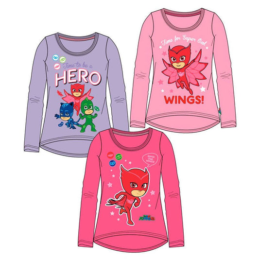 PJ Masks langærmet bluser i 3 forskellige farver fra PJ Masks.