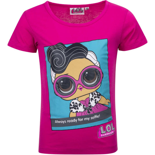 LOL Surprise t-shirt lyserød, pink eller lyseblå.