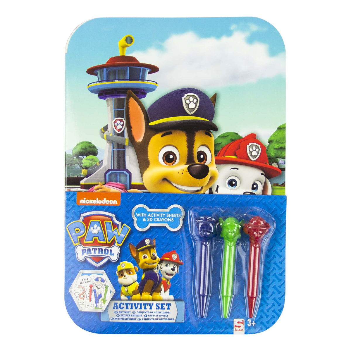 Paw patrol tegne og farvekridt.
