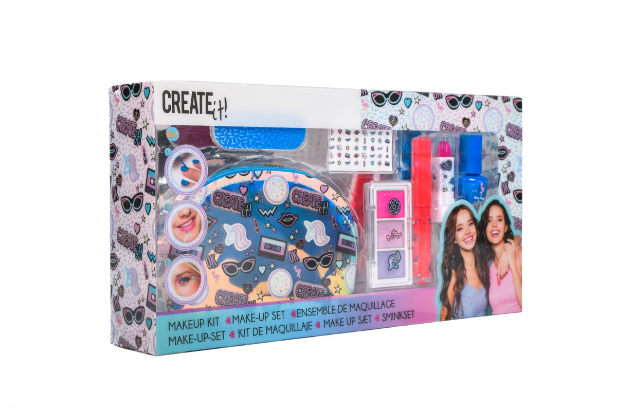 Create it pakke med make up taske og lidt makeup