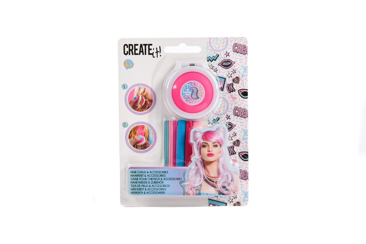 Create It, hårfarve i 2 forskellige farver. blå/pink