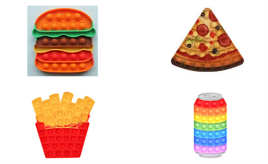 Fast food pop it´s 4 forskellige varianter. fra KidzCorner