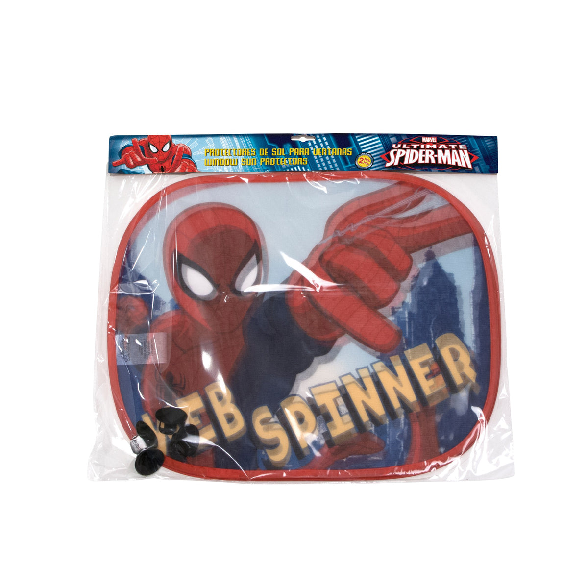 Spiderman solskærme til bil-ruden.